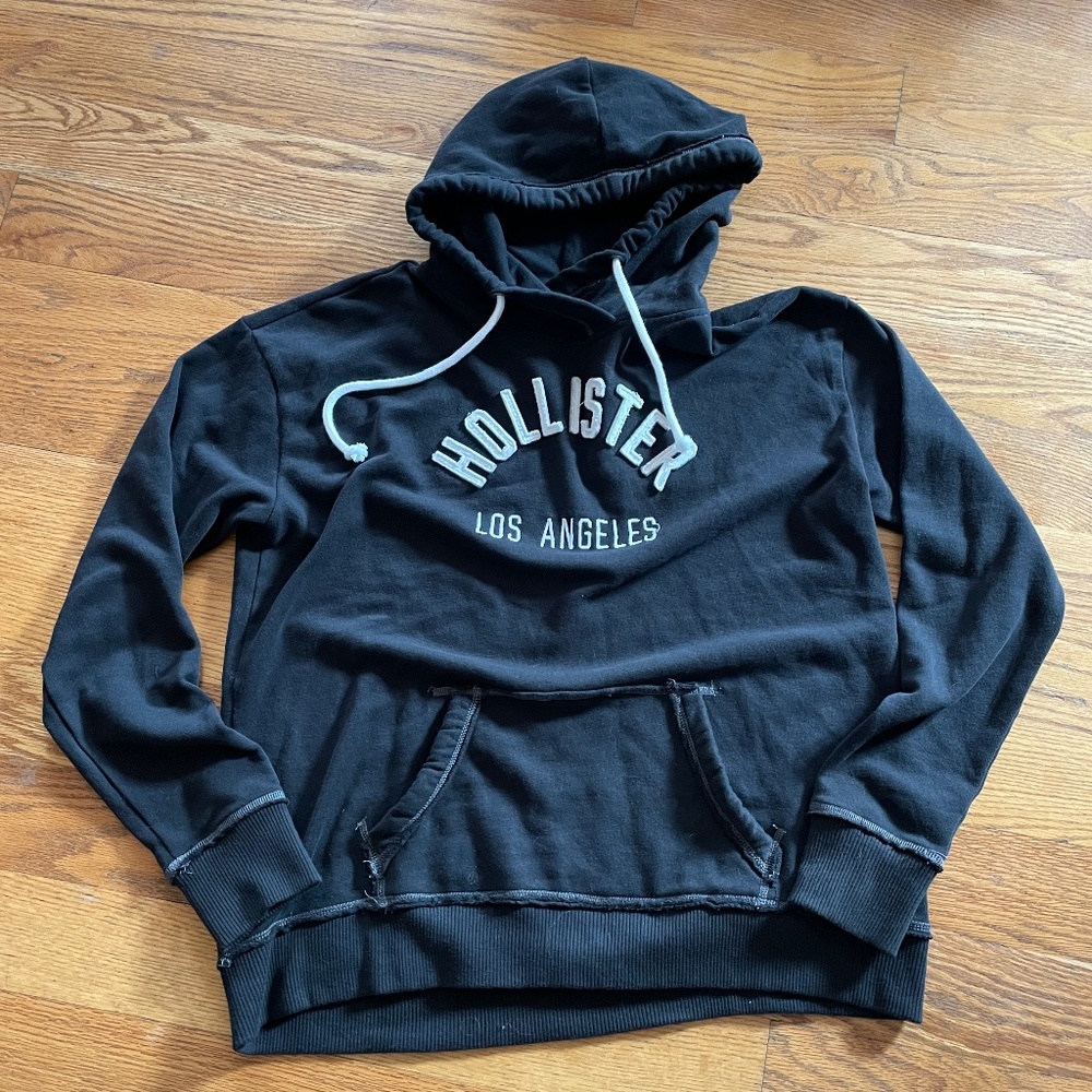Womens Hollister Sweatshirt Black Large